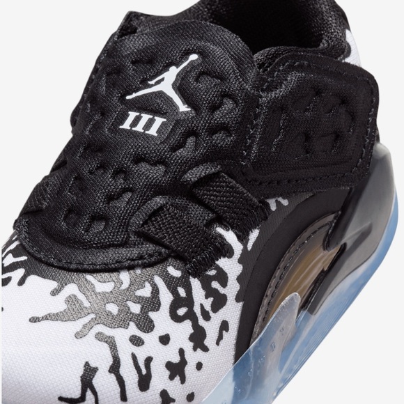 NEW Jordan Zion 3 “Black/White” Toddler  Sneakers Size 4C Basketball Shoe - Picture 4 of 5